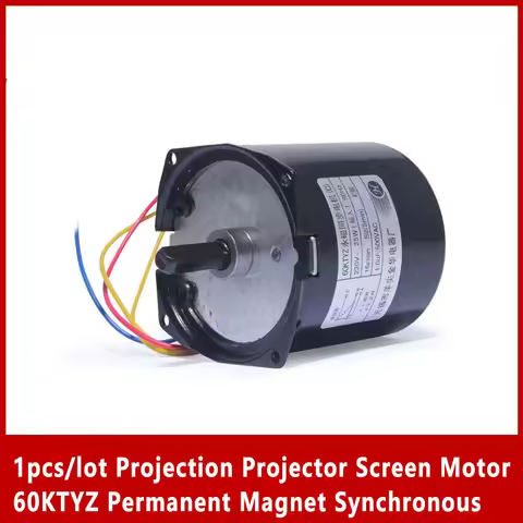 1pcs/lot 220V 25W Projection Projector Screen Motor 60KTYZ Permanent Magnet Synchronous Engine Elect