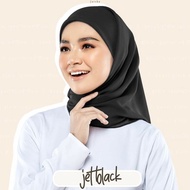 Tudung Fareha Plain PSE Jet black