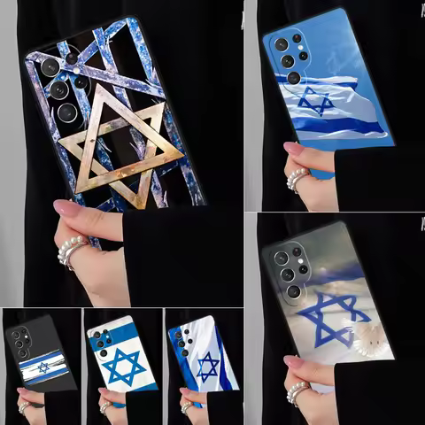 I-Israel-L National Flag Jewish Phone Case For Samsung Galaxy S25 S24FE S23 S22 S21FE S20 S10 Plus U