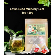 [Lotus seed and mulberry leaf tea] 120g/soak in water to clear away heat and relieve summer heat/mulberry leaf tea/lotus seed heart/triangular mulberry leaf tea