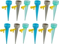 7Penn Automatic Plant Waterer Stakes - 12pk Adjustable Self Watering Sticks with Dropper Fits Evian Water Bottles