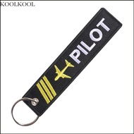 KOOK Flights Crews Keychain Flights Luggages Embroidered Airplanes Aviations Keychain Remove Before 