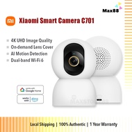 Xiaomi Smart Camera C701 - 8MP 4K Ultra HD video clarity | Dual-band Wi-Fi 6 | AI-powered pet and ba