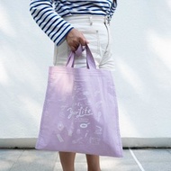 島中坊研 11週年 紀念環保袋 粉紫色布料配白色印花