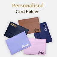 Personalised Card Holder | Customised within initial | Christmas Gift | Xmas gift | Farewell gift
