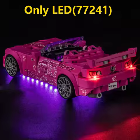 Led Lighting Kit For LEGO 2 Fast 2 Furious Honda S2000 #77241 Speed Champions Car building block bri