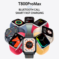 UTELITE✅Ready✅IWO T800Promax Smart Watch 1.81 Inches Square Screen Bluetooth Call Long Standby Watches Fitness Tracker Dial Customization Wireless Charging for Android IOS Women Men Smartwatch