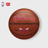 Wilson NBA Chicago Bulls Team Alliance Official Composite Leather Basketball Size 7 Indoor/Outdoor W
