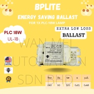 BPLITE ENERGY SAVING BALLAST PLC18W UL-18