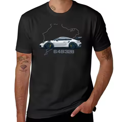 2025 new model 992 GT3 RS Nordschleife T-Shirt plain animal prinfor mens vintage t shirts