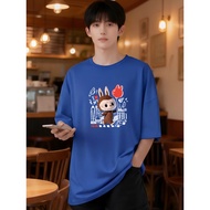 2W031 [AIYOU] Lelaki Baju T Shirt Men Tshirt   Plus Size T-shirts Korean Style Men's Crop Top Round 