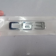C63 Amg Mercedes Benz Letter Logo Emblem