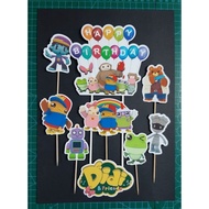 DIDI AND FRIENDS D02 Readymade Readystock Cake Topper Happy Birthday Laminated  Malaysia