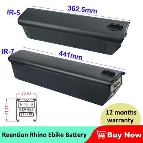 Reention Rhino E-bike Battery 48V 10.4Ah 14Ah 52V 17.5Ah for Himo C26 Snapcycle R1 Electric Fat LIGH
