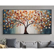 Modern Minimalist Textured Tree Painting