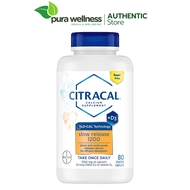 Citracal Slow Release 1200mg Canxi và 1000IU Vitamin D3 80 viên hỗ trợ xương chắc khoẻ