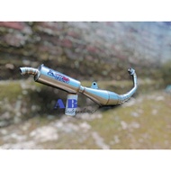 Satria 2 Stroke exhaust satria Shark exhaust satria Dolphin racing exhaust satria R 120 Muffler satr