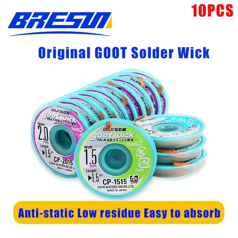 10PCS Goot Wick BGA Desoldering Wire CP-1515 CP-2015 CP-2515 CP-3015 CP-3515 Low residue motherboard