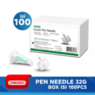 Pen Needle Onemed Box isi 100s 31G/32G - Jarum Insulin
