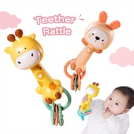 Baby Toys 0 12 Months Music Flashing Teether Rattle Toy Rabbit Hand Bells Mobile Infant Newborn Colo