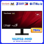 ViewSonic VA2932-MHD 29” WFHD IPS 21:9 75Hz 2560x1080 Adaptive Sync UltraWide Monitor itw