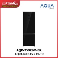 AQUA Kulkas 2 Pintu 324 Liter Deo Fresh AQR-350RBM-BK