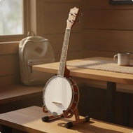 [kwbyle] 24 Inch Banjo Portable 4-String Banjo Compact Size Stringed Instrument for Practice