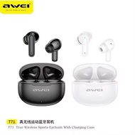 Awei T71 True Wireless Sports Earbuds TWS Bluetooth Earbuds Sport Wireless Earbuds with Charging Cas