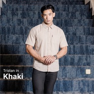 Coop Design - Tristan Kemeja Kasual Kerja Lengan Pendek Short Sleeve Basic Mini Ristop Pria
