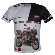 Aprilia Rsv4 Mens T-Shirt Motorrad Biker Black Shirt Short Sleeves Funny Print Tee