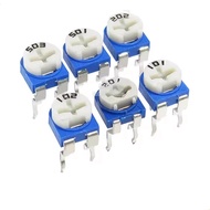 (10pcs) RM065 Horizontal Blue White Adjustable Resistor 100R-1M 1K 2K 4.7K 5K 10K 20K 50K 100K 200K 