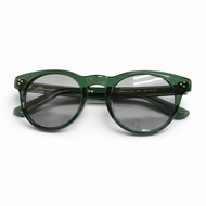 狀態極佳的 △EYEVAN Luminous 50 太陽眼鏡，淨CLEAR/銀色鏡框，灰色鏡片，52□22-145，示範鏡片，日本製造，男士，帶收納袋。