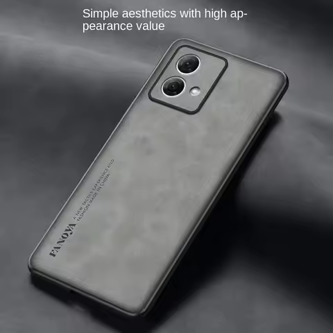 Soft PU leather Skin Slim Protective Back Cover Case For Motorola Moto G84 G54 G34 G24 G14 Edge 40 N