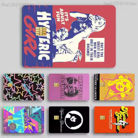H-Hysteric Glamour Girl Credit Card HD Stickers Game Card Decal Card Matte Film Skin Small Chip Wate