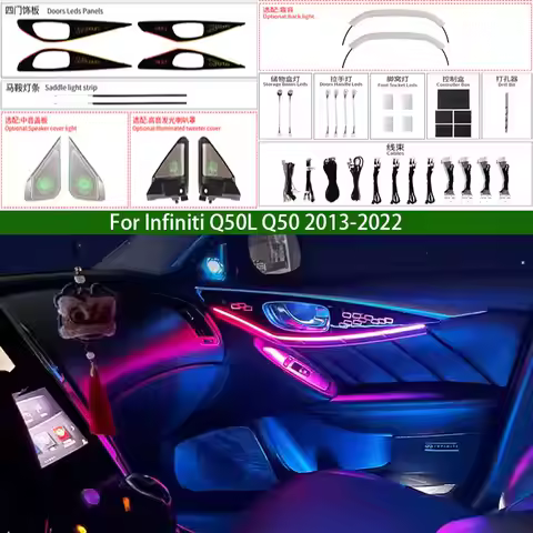 LED Car Lnner Ambient light For Infiniti Q50 Q50L 2013-2024 Dynamic Magic Color Original Car 1:1 Mol