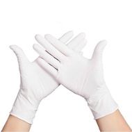 100 Pcs Disposable gloves nitrile blue high elastic powder-free protective food grade rubber latex nitrile gloves