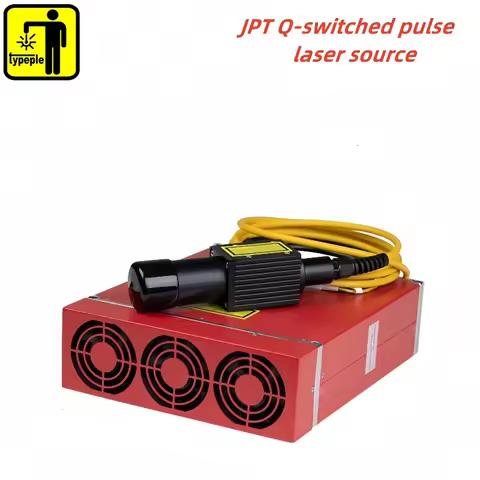 Fiber laser marking machine JPT laser source metal engraving galvanometer red light positioning inst