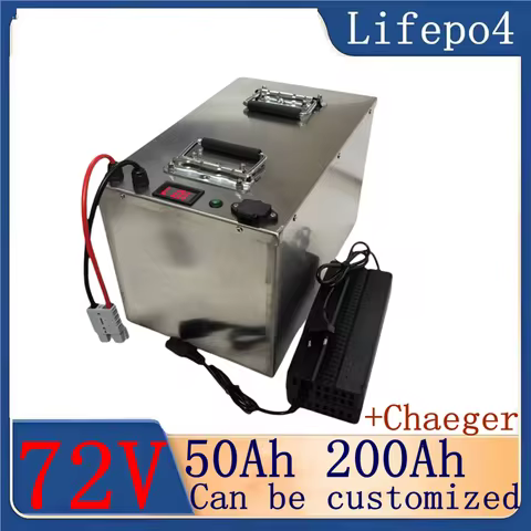 Lifepo4 72V 50Ah 60Ah 70Ah 80Ah 100Ah 150Ah 180Ah 200Ah Lithium Battery for Scooter Motorcycle Tricy