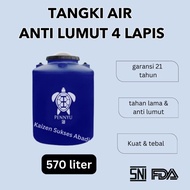 tandon toren tangki air pennyu penyu  SATU 570 550 500 liter kualitas penguin termurah anti lumut fr