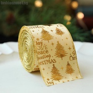 Christmas Ribbon Classic Wrapping Christmas Tree Wreath Bows DIY Fabric Ribbon With Wired Edge Gift