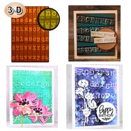 3D Embossing Folder 26 Letters Pattern Scrapbooking Supplies Craft Materials DIY Art Deco Background Photo Album