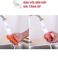 Vòi tăng áp suất  cho bồn rửa chén ,đầu vòi nối rửa bát tăng áp  có thể điều chỉnh xoay 360 độ , có 