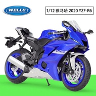 Welly Yamaha YZF R6 1/12 Diecast Motorcycle Yamaha YZF R6 Blue