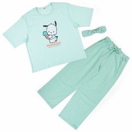 日本直送 日版少量現貨 Sanrio Pochacco 家居服 休閒服 睡衣套裝 3件套裝 T-shirt 上衣 /褲 / 髮帶 (現貨)