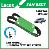 LUCAS BRAND FAN BELT FOR HONDA CITY SEL V TECH 5PK1153 NJW