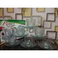 6-piece glass set Glass Cup Tea Coffee Set - Gift Glass Cup