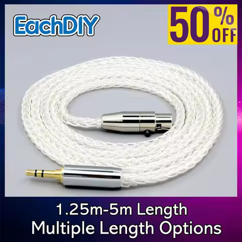Palladium 8 Core 99% Silver 7n Pure Earphone Cable For Beyerdynamic DT1770 DT1990 PRO AKG K181 pro 2