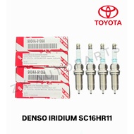 ORIGINAL SPARK PLUG DENSO IRIDIUM SC16HR11 TOYOTA YARIS VIOS NSP151,MYVI BEZZA ARUZ (9004A-91068)