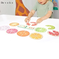 [Cuticate1] Fruit Fractions Math Games Number Learning Fraction Manipulatives Fraction Circles Fract