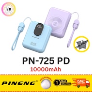 Pineng PN-725PD [10000mAh] 22.5W Fast Charging Magnetic Wireless Powerbank w/ Detachable Cable